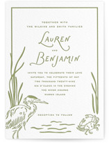 Marshland Letterpress Wedding Invitations
