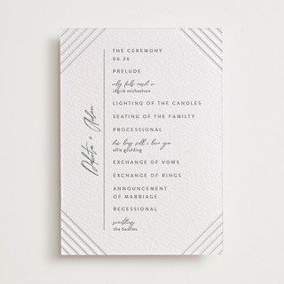 Art Deco Letterpress Programs