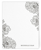 Posh Peonies Personalized Stationery