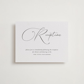 Lightly Penned Letterpress Reception Cards