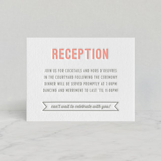 Rustic Charm Letterpress Reception Cards