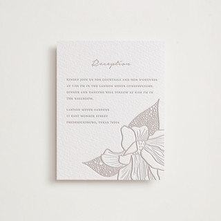 Botanical Garden Letterpress Reception Cards
