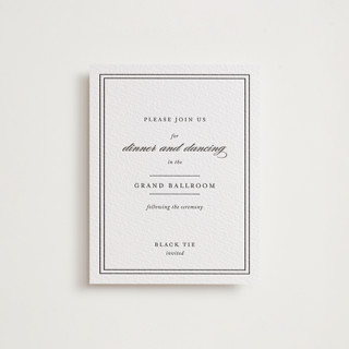 Eloquence Letterpress Reception Cards