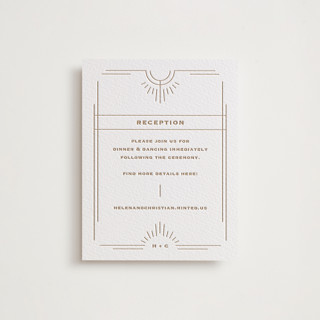 Simply Santa Fe Letterpress Reception Cards