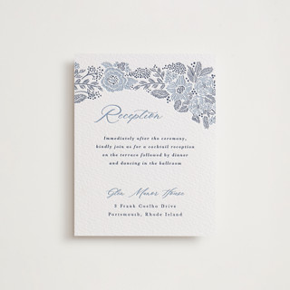 Chantilly Letterpress Reception Cards