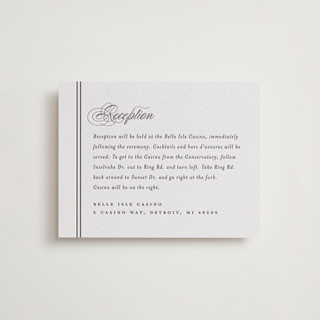 Beauty Letterpress Reception Cards