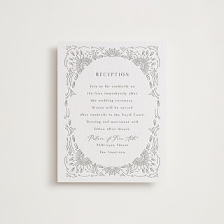 Splendor Letterpress Reception Cards