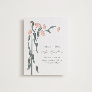Nouveau Swans Letterpress Reception Cards