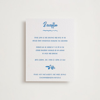 Sketched Crest Letterpress Reception Cards