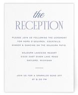 Letterpress Reception Cards