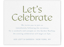 Letterpress Reception Cards