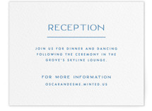 Letterpress Reception Cards