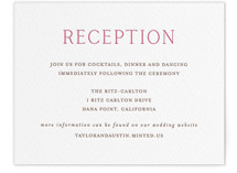 Letterpress Reception Cards