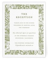 Ethereal gardens Letterpress Reception Cards