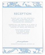 Classic Toile Letterpress Reception Cards