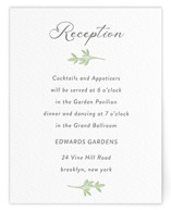 Flower Garden Letterpress Reception Cards