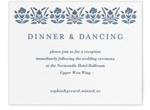 Pressed Motif Letterpress Reception Cards