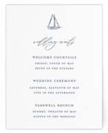 Mariner Letterpress Reception Cards