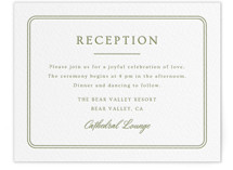Letterpress Reception Cards