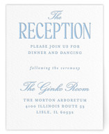 Big Day Letterpress Reception Cards