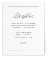 Willow Letterpress Reception Cards