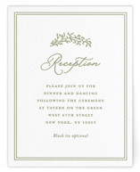 Garden Script Letterpress Reception Cards