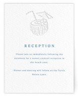 Palm Tree Letterpress Reception Cards