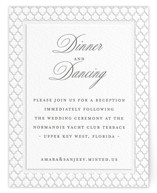 Kamal Letterpress Reception Cards