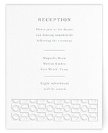 cerchi Letterpress Reception Cards
