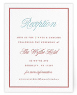 Charm Letterpress Reception Cards