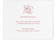 Classic Cherries Letterpress Reception Cards