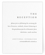 Floral Cascade Letterpress Reception Cards