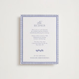Embroidered Letterpress Reception Cards