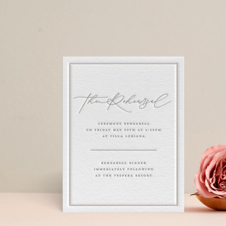 Wax Seal Monogram Letterpress Rehearsal Dinner Cards