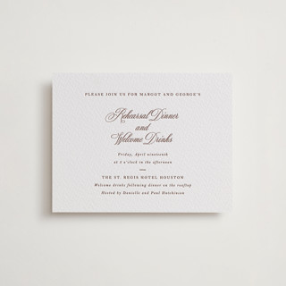 Lombardy Letterpress Rehearsal Dinner Cards