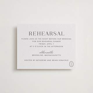 Cosmopolitan Letterpress Rehearsal Dinner Cards
