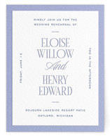 Letterpress Rehearsal Dinner Cards