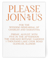 Letterpress Rehearsal Dinner Cards