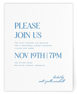Letterpress Rehearsal Dinner Cards