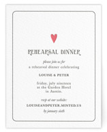 Letterpress Rehearsal Dinner Cards
