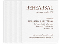 Letterpress Rehearsal Dinner Cards