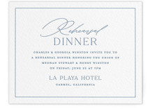 Hummingbird Botanicals Letterpress Rehearsal Dinner Cards