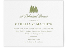 Letterpress Rehearsal Dinner Cards