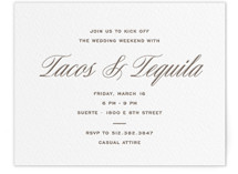 Basque Letterpress Rehearsal Dinner Cards
