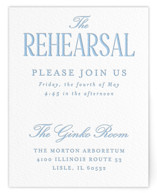 Big Day Letterpress Rehearsal Dinner Cards