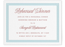Charm Letterpress Rehearsal Dinner Cards