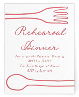 Prep School Letterpress Rehearsal Dinner Cards