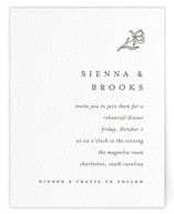 Floral Cascade Letterpress Rehearsal Dinner Cards