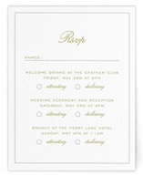 Letterpress Multi-Event RSVP Cards