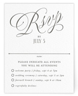 Letterpress Multi-Event RSVP Cards